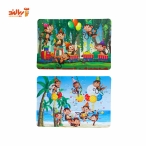 پازل 24 قطعه فومی جشن میمون ها پیرامون بسته 2 عددی